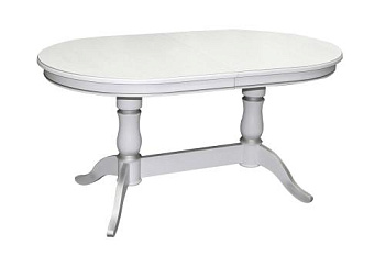 белый с серебряной патиной