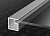 Рамочный профиль узкий MZ01 (в ком уплот) (Черный браш А25) 6м