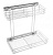 Серый, Хром полированный, Выдвижная корзина для кухни (KR14/1/1/300)