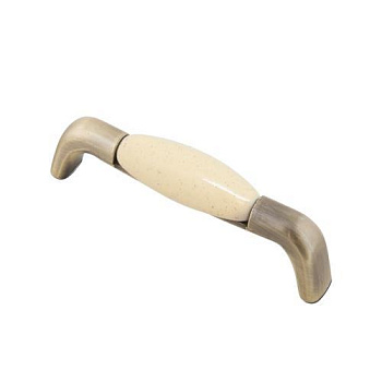 ruchka-skoba-s-farforom-96mm-d110-sh25-v25-oksidirovannaya-bronza-bezhevyy