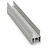 Профиль горизонтальный верхний 5,8 м Rauff, (МАТ) Серебро