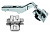 КОМПЛЕКТ CLIP TOP BLUMOTION, ПЕТЛЯ МЕБЕЛЬНАЯ 45+ ТИП I 79B9658 + МОНТАЖНАЯ ПЛАНКА CLIP, ПОДЪЕМ 0ММ