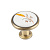 Ручка-кнопка с фарфором "Колосок", античная бронза (KF02-02 BA)