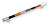 Хром полированный, Мебельная ручка PALETTE (RS282CP/MC8.4/224)