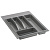 Лоток для столовых приборов, Д490 Ш340, серый 32-73-N40-GR