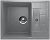 Мойка U 207 (610*495) квадрат, Графитовый 342