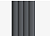 Панель Стеновая Реечная МДФ Stella Wave De Luxe Black Lead 2700x119x16 (4шт.упак.)
