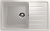 Мойка U 400 (750*495) квадрат, белая 331