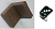 КОМПЛЕКТ 10 шт Уголок GRANDIS 25*25 Орех + Уголок металлический, 25*25мм
