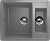 Мойка ES21 (610*495) квадрат, Графитовый 342