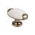 Ручка-кнопка с фарфором, оксидированная бронза (KF05-10 OAB)