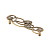 Ручка-скоба с кристаллами, 128 мм, оксидированная бронза (CRL27-128 OAB)