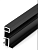 YU376. FILUM Вертикальный профиль, Р - образный Черный матовый 5,4 м.