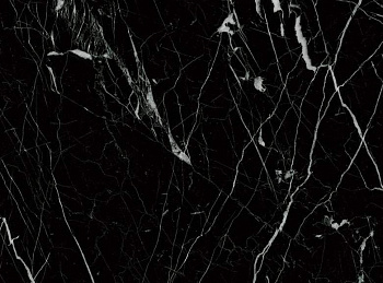 АГТ 1220*18*2800 мм, глянец торос черный мрамор 6019, обратная сторона черный