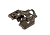 Планка монтажная 3D для петель Фирмакс Smartline Clip On,Soft-Close, H=2, крест. п/евро, черный