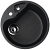 Мойка U 108 (450*330) круглая, Черный 308